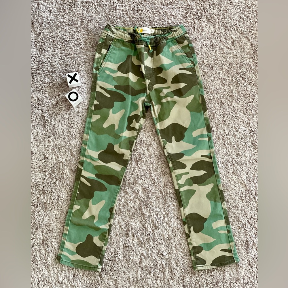 Mini Boden Relaxed Slim Pull-on Pants- Green Camo